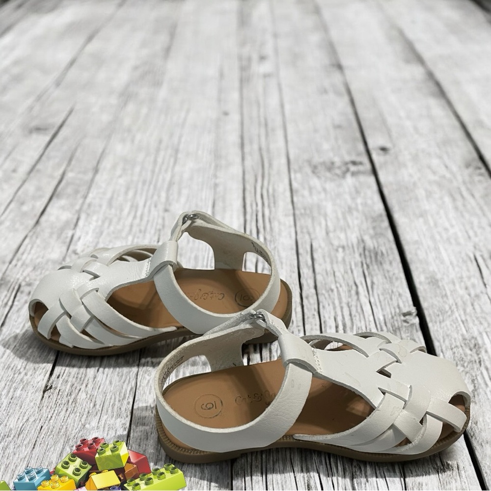 Cat & Jack White Toddler Girl Sandals - Picture 3 of 9